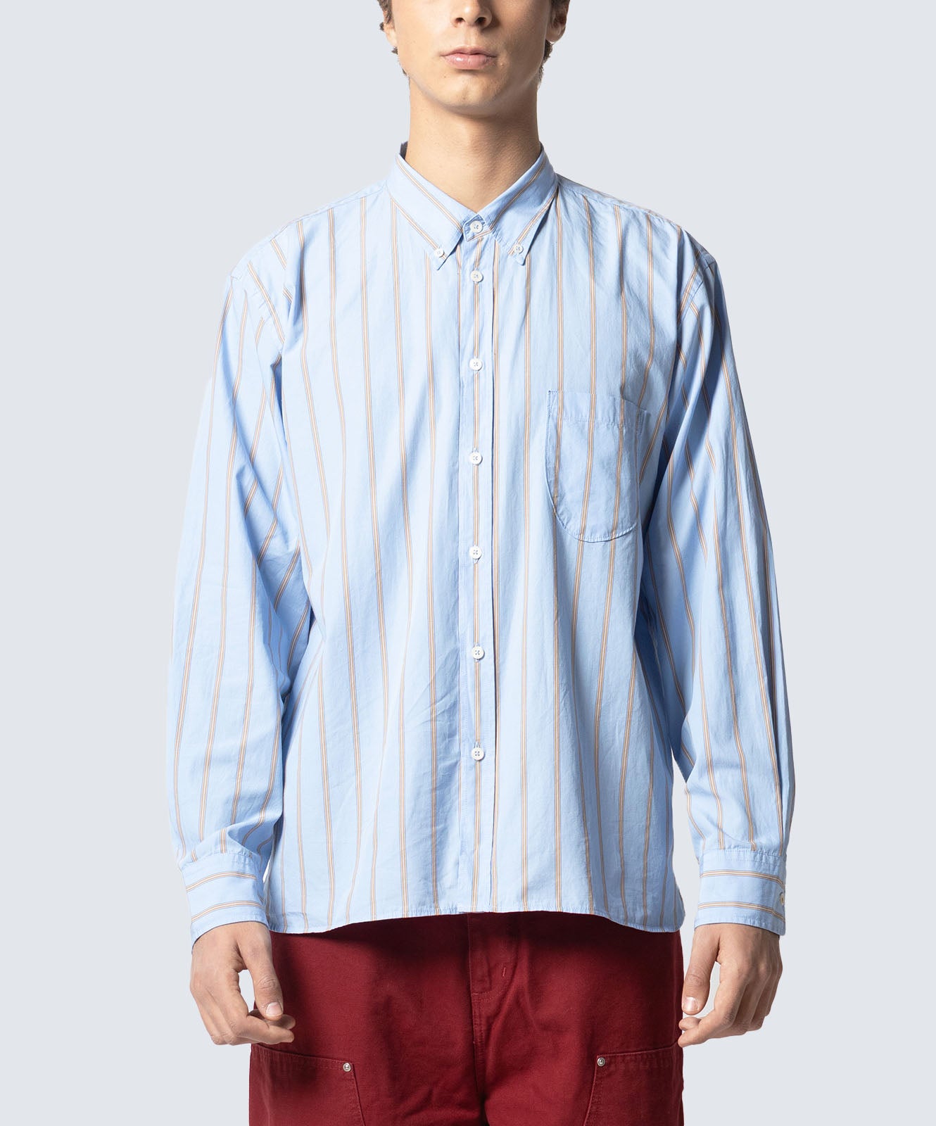 UNIVERSAL WORKS Camicie LAZY DAY SHIRT POP STRIPE
