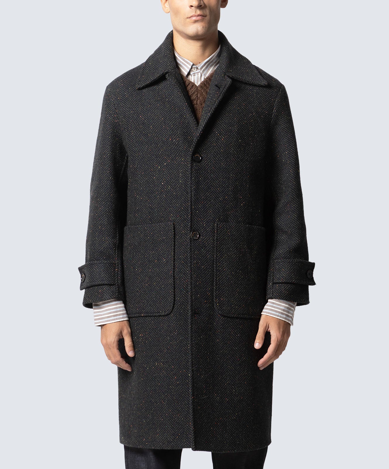 PRESIDENT'S Capispalla GARDEN COAT HARRINGBONE