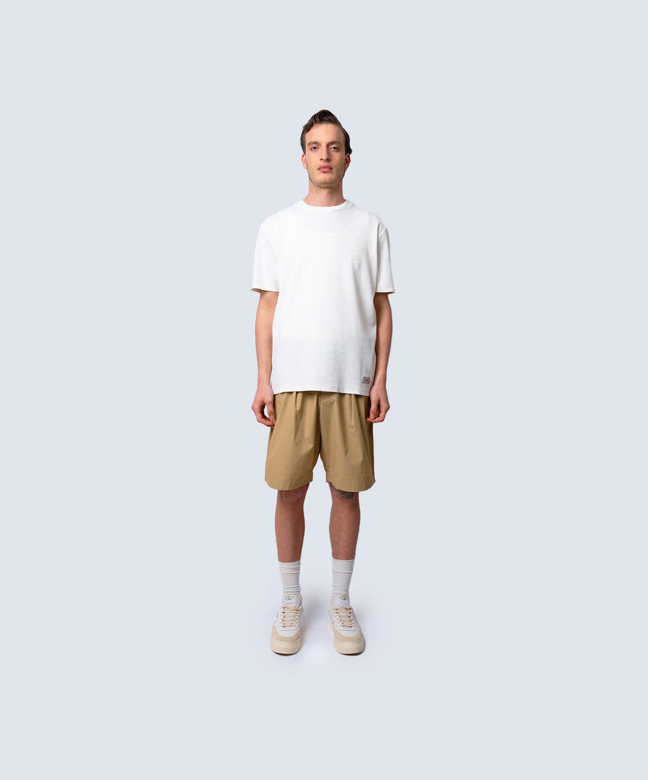 UNIVERSAL WORKS  PLEATED TRACK SHORT
