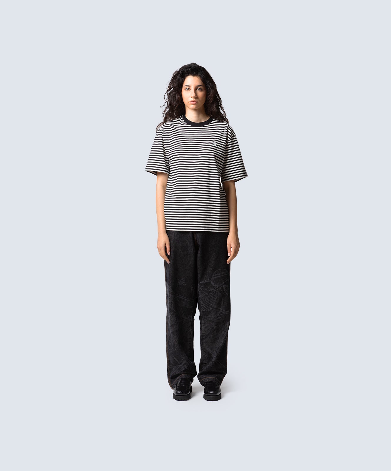 CARHARTT T-shirt W' VERNER STRIPE